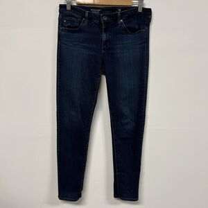 AG Adriano Goldschmied Stevie Ankle Jeans 27R Dark Wash Skinny Stretch Denim USA